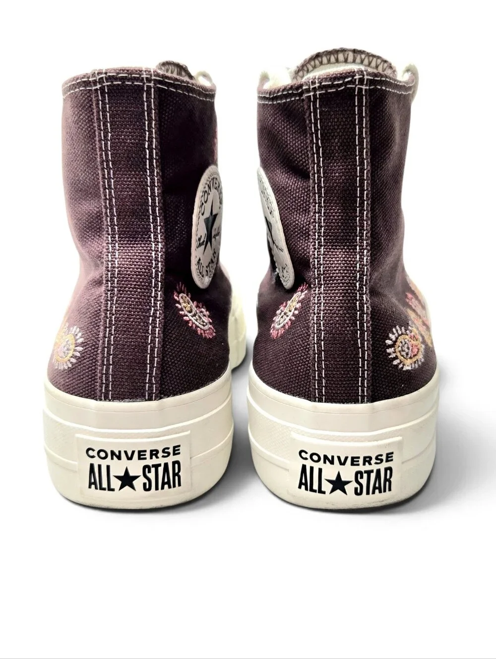 Converse Chuck Taylor, All Star Paisley Pop, Embroidered High Top Sneakers. 8